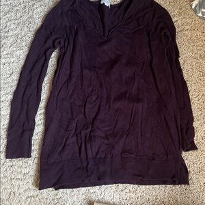 LOFT Deep Purple Knit Top